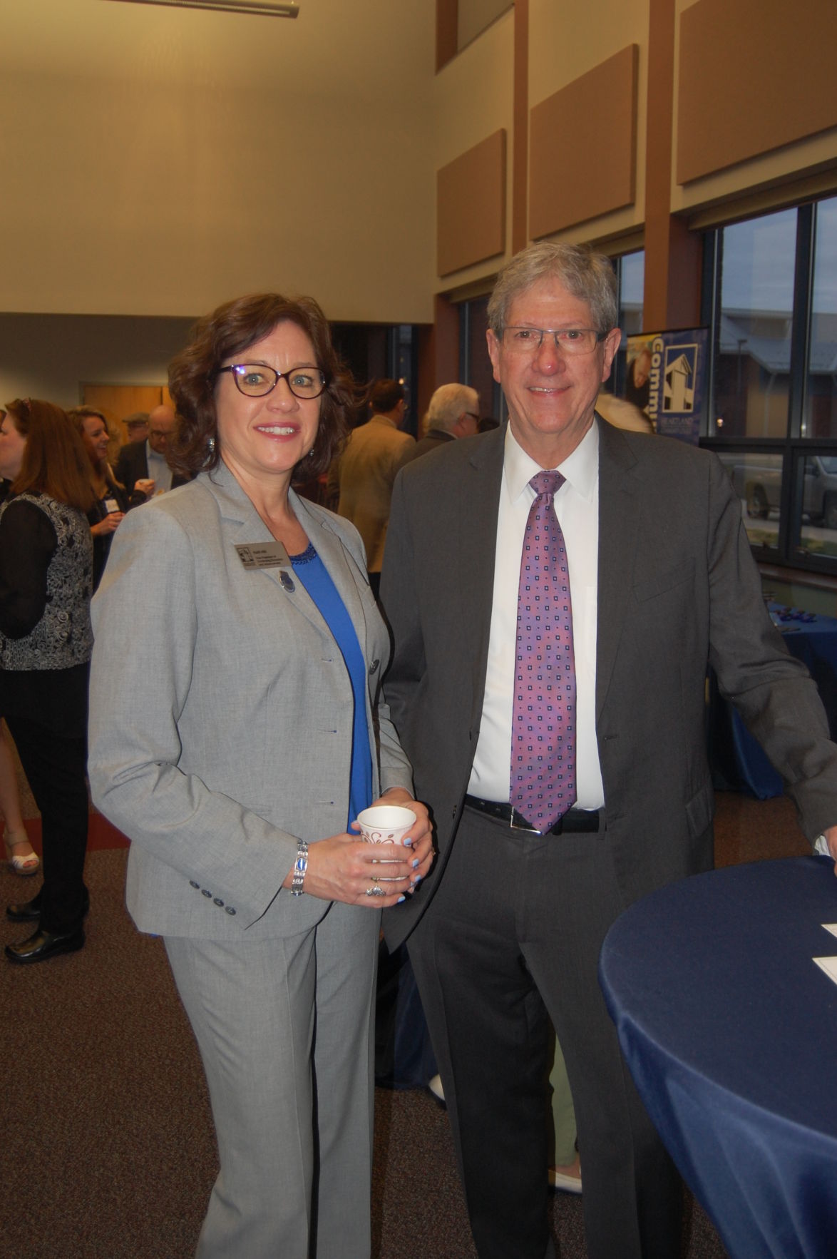 Kelli Hill, Normal Mayor Chris Koos